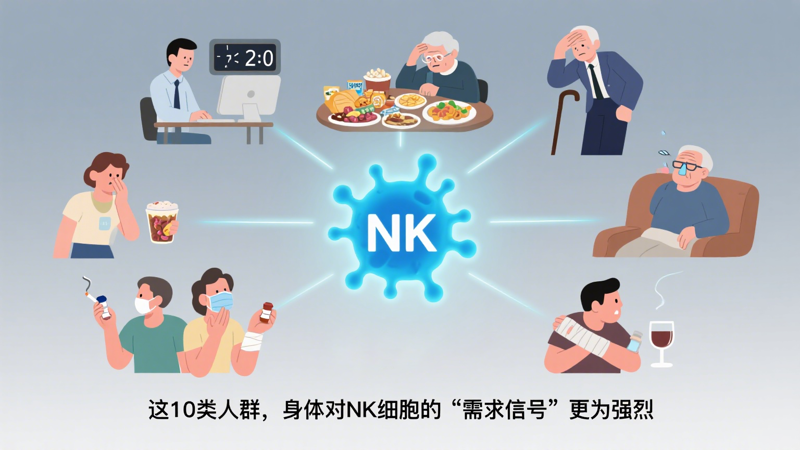 别忽视！这10类人群更需要NK细胞“守护”，你中招了吗？